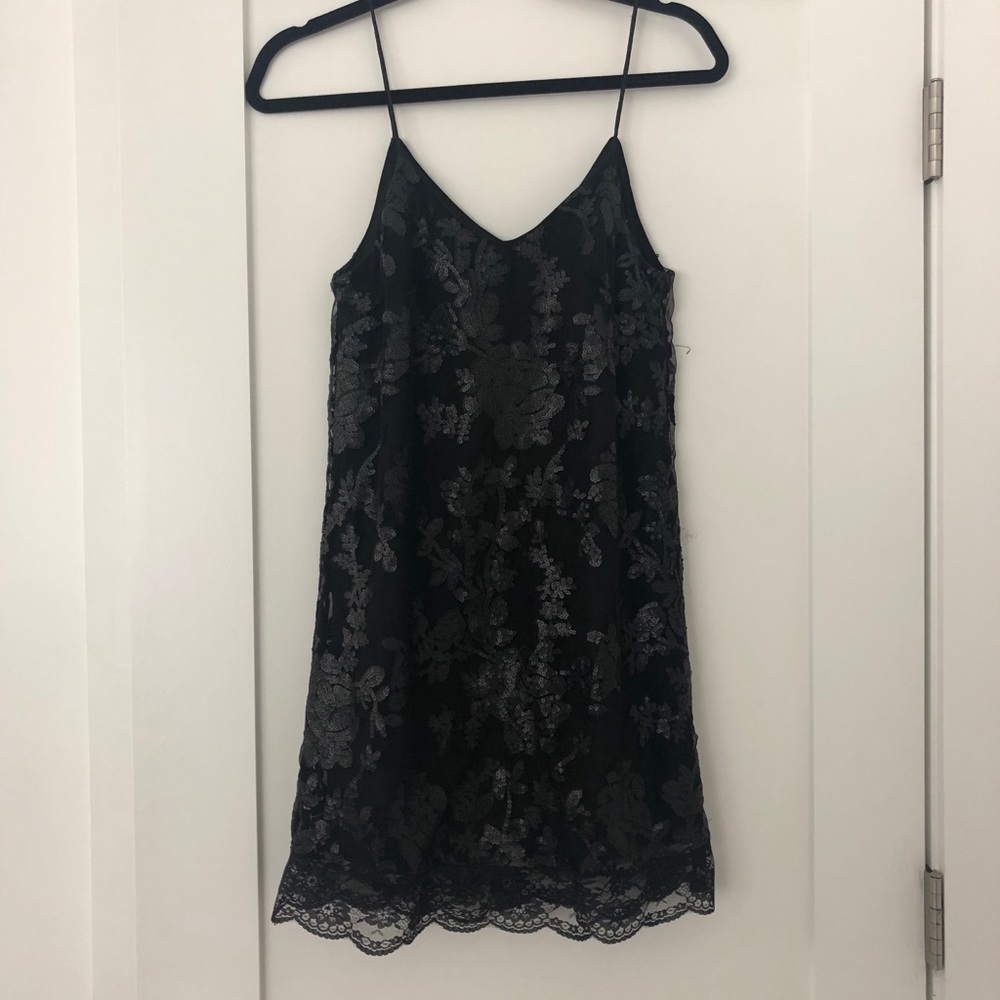 Black LF lace mini dress